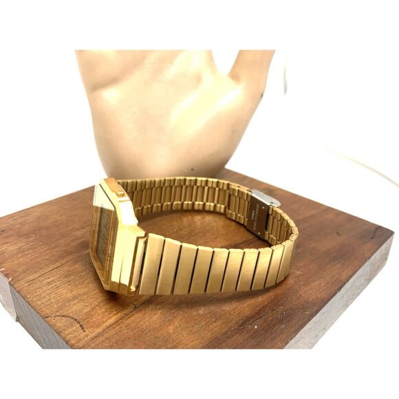 Casio Men's Watch A700WMG Retro Quartz Digital Gold Stainless Steel 33mm 3472 - Picture 10 of 15